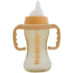 Thinkbaby Converts Sippy Cup or Bottle to Straw Thinkster (Orange) - Blossum